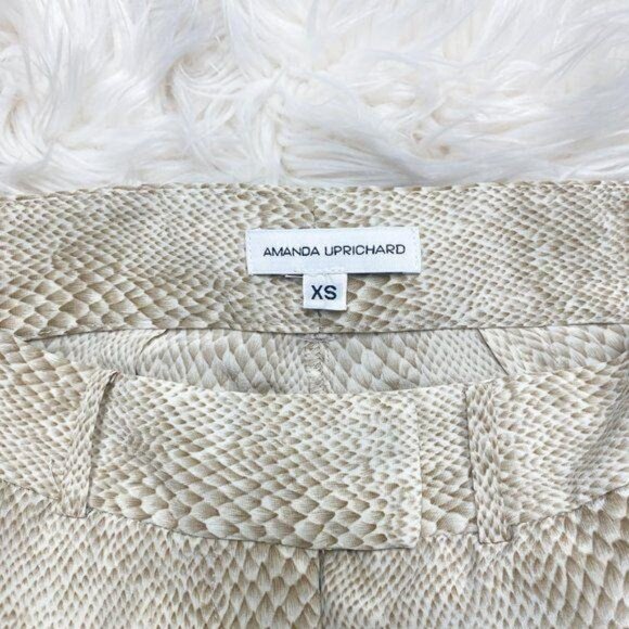 Amanda Uprichard Silk Snake Print Shorts - Picture 4 of 4